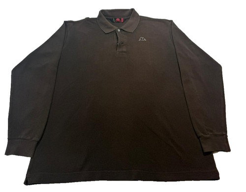 Polo uomo kappa marrone - marrone, manica