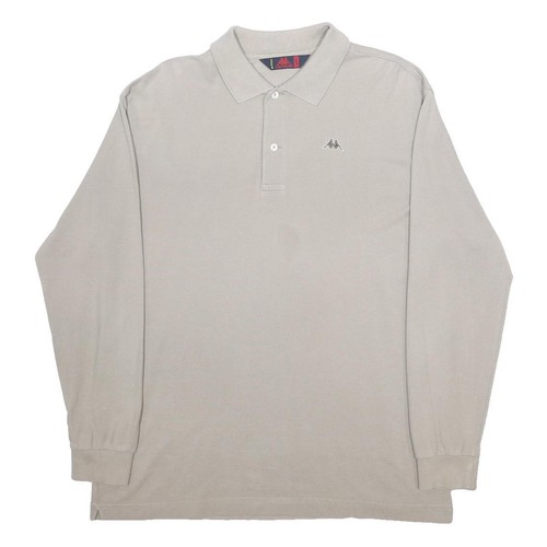 Polo kappa uomo beige manica - polo,